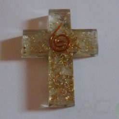 Crystal Quartx Cross Shape Pendant