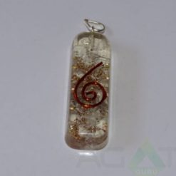 Crystal Quartz Pipe Pendent