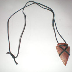 Hand Made 2inch Agate Arrowhead Necklace