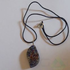 Lapis Lazuli Orgone Eye Pendent With Cord