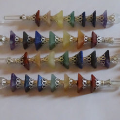 Mix Chakra Pyramid Healing Wands