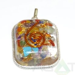 Mix Orgone Rounded Square Pendent