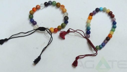 Mix Stone Bracelets With String