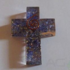 Orgone Amethyst Cross Shape Pendant