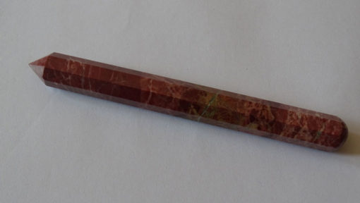 RED JASPER 8 FACET MASSAGE WAND