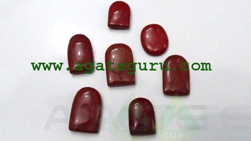 RED JASPER CABACHONES MIX SHAPE & SIZE