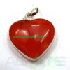Red Agate Heart Pendant