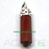 Red Jasper Faceted Pencil Pendent
