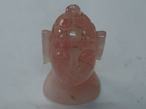 Rose Quartz Buddha Head