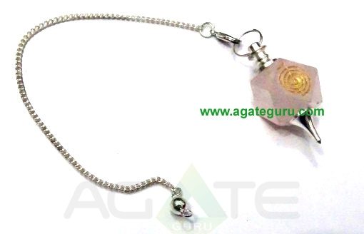 Rose Quartz Reiki Pendulum