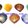 Engrave Choko Reiki Chakra Heart Pendant Set.