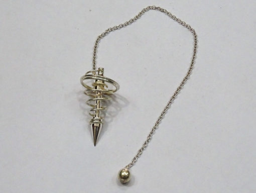 Silver Hard Coil Metal Pendulum,