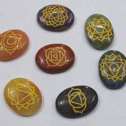 Engraved Chakra Oval Set