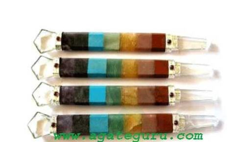 Bonded chakra flat healing stick..