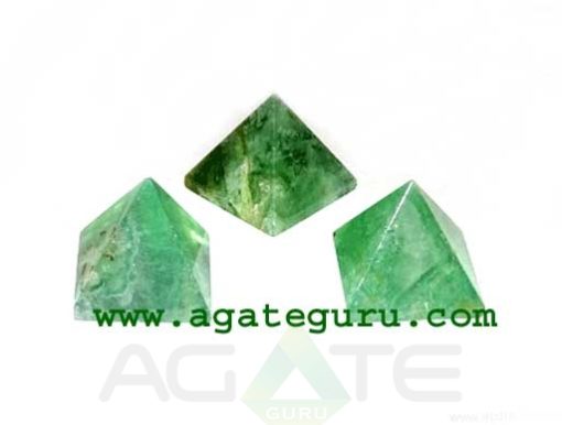 Green Flourite Agate Stone Pyramid