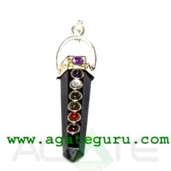 Hematite Seven Chakaras Bridge Pendant