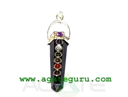 Hematite Seven Chakaras Bridge Pendant