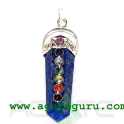 Lapis Lazuli 7 Chakras Bridge Pendant