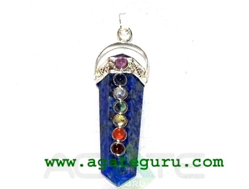 Lapis Lazuli 7 Chakras Bridge Pendant