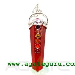 Red Jasper Seven Chakra Bridge Pendant