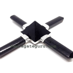 Black Tourmaline Pyramid Energy Generator with Black Toumaline pyramid, crystal healing