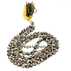 Natural 6mm Dalmatian Jasper Mala