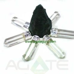 Black Obsidian Rough Point Crystal Pencil Energy Generator