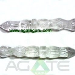 Crystal Quartz Carved Angel Wands