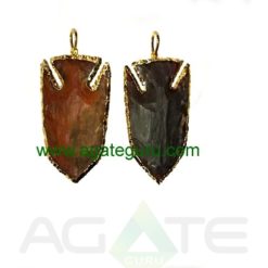 Eletroplated arrowhead pendant