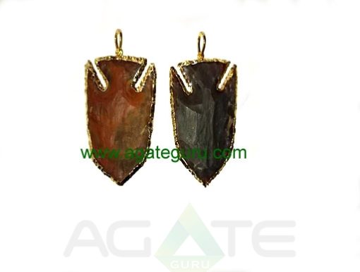 Eletroplated arrowhead pendant