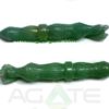 Green Aventurian Carved Angel Wands