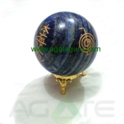 Lapis Lazule Engrave USAI Reiki sphere