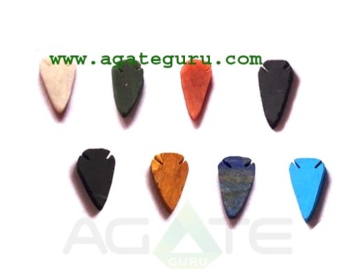 Mix Gemstone Flat Arrowheads