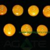 Yellow Aventurine Engraved Sanskrit Disc Chakra Set