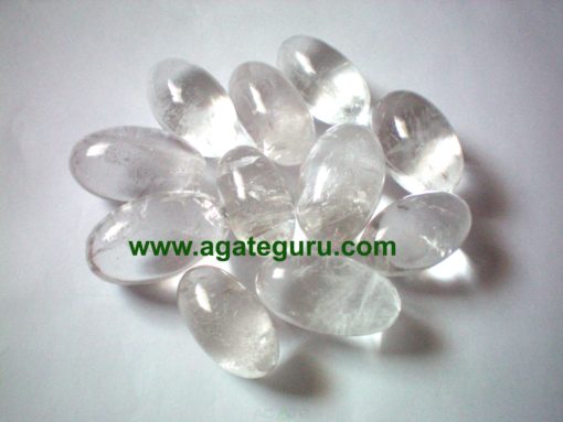 Rock Crystal Quartz Shiva Lingam.