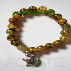 Squama rock/Dragon Bone with Turtle Beads Bracelets