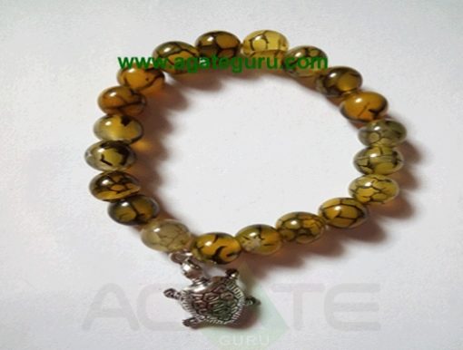 Squama rock/Dragon Bone with Turtle Beads Bracelets