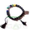 Lava 7 Chakra With Om Bracelet : India Chakra Bracelet wholesaler