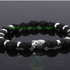 Lava Stone beads with Buddha Bracelet : Wholesaler Manufacturer