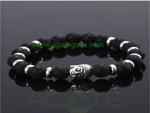 Lava Stone beads with Buddha Bracelet : Wholesaler Manufacturer