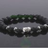 Lava Stone beads with Buddha Beads Bracelet : Wholesaler Manufacturer