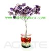 Amethyst 60 beads tree with orgone base