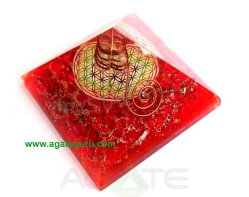 Big-Orgonite-Chakra-Red-Pyramid-With-Flower-Of-Life-Symbol-And-Crystal-Point