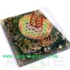 Quality Manufacturer Of Big Orgone Energy Green Jade Pyramid With Flower Of Life Symbol And Crystal Point Reiki Pyramid