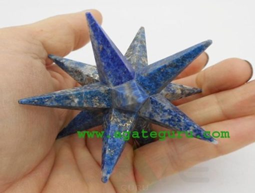 12 Point Merkaba Star Lapis Lazuli Sacred Geometry