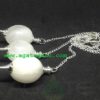 White Agate Dowsing Ball Pendent : Pendulum Wholesaler