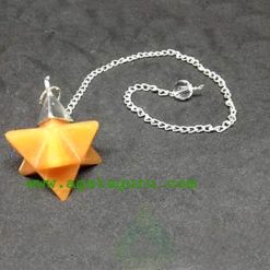 Orange Aventurine Merkaba Dowsing Pendulum : Merkaba Star Wholesaler
