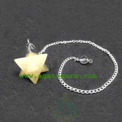 Yellow Aventurine Merkaba Dowsing Pendulum : Merkaba Star Wholesaler