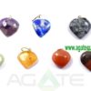 7 Chakra Heart Pendants Heart Cabochon Chakra Pendant for Sale