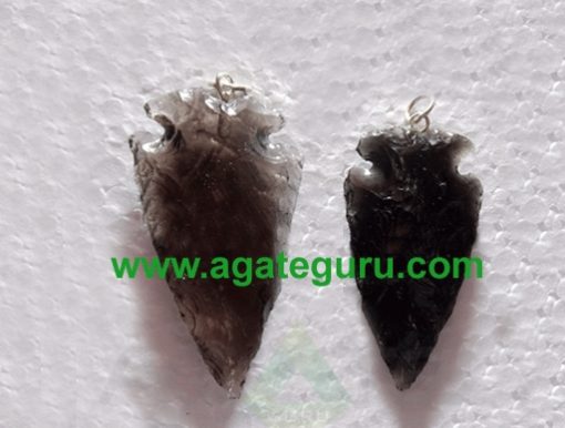 Black Glass Stone Arrowhead Pendant wholesale : Cheap arrowheads for sale